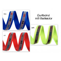 GURTBAND 20mm Reflektorstreifen Knochen